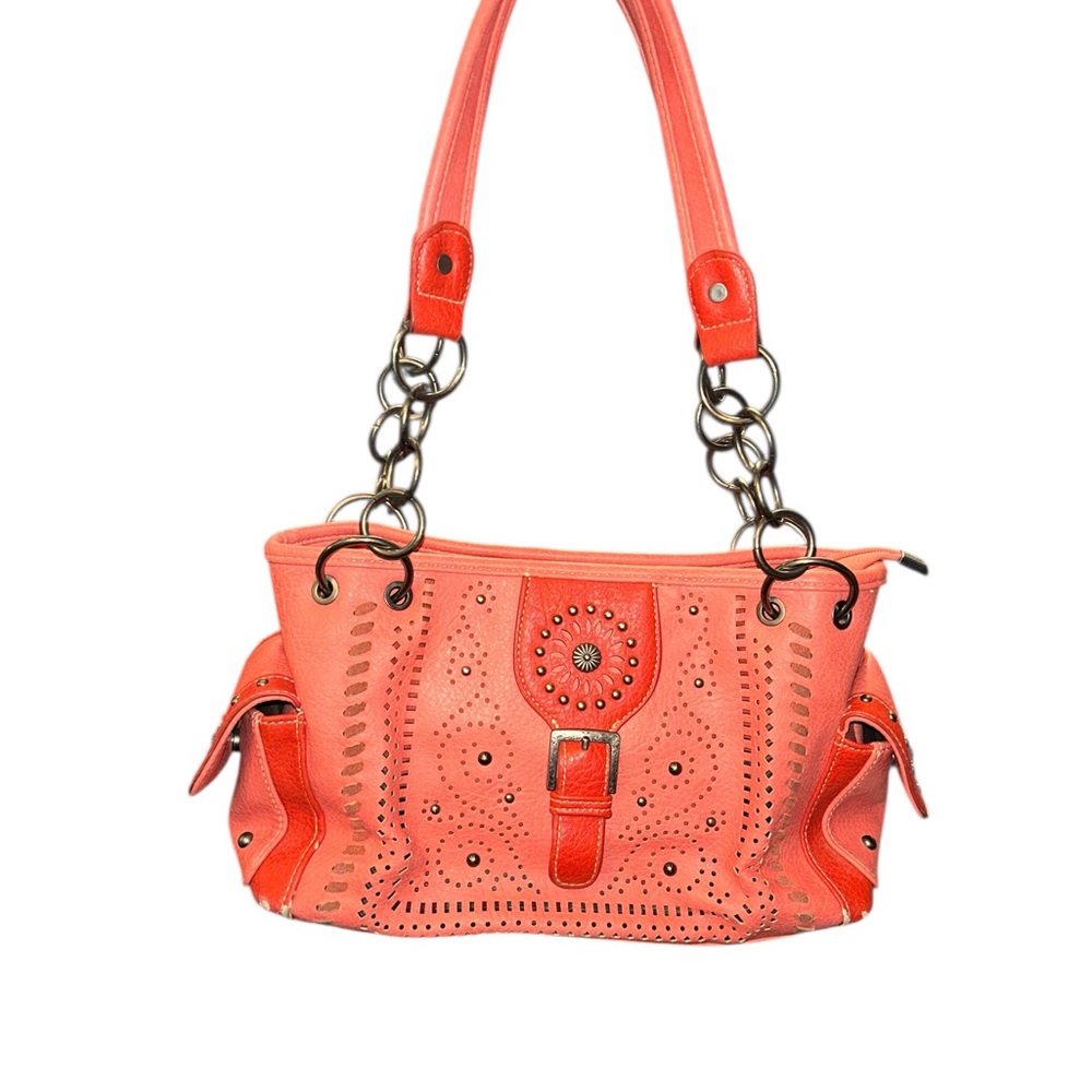 American Bling Stylish Coral satchel Handbag & wallet